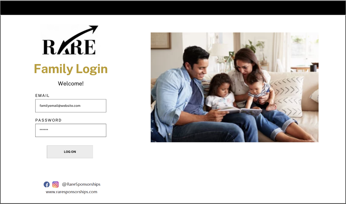 screenshot of home page